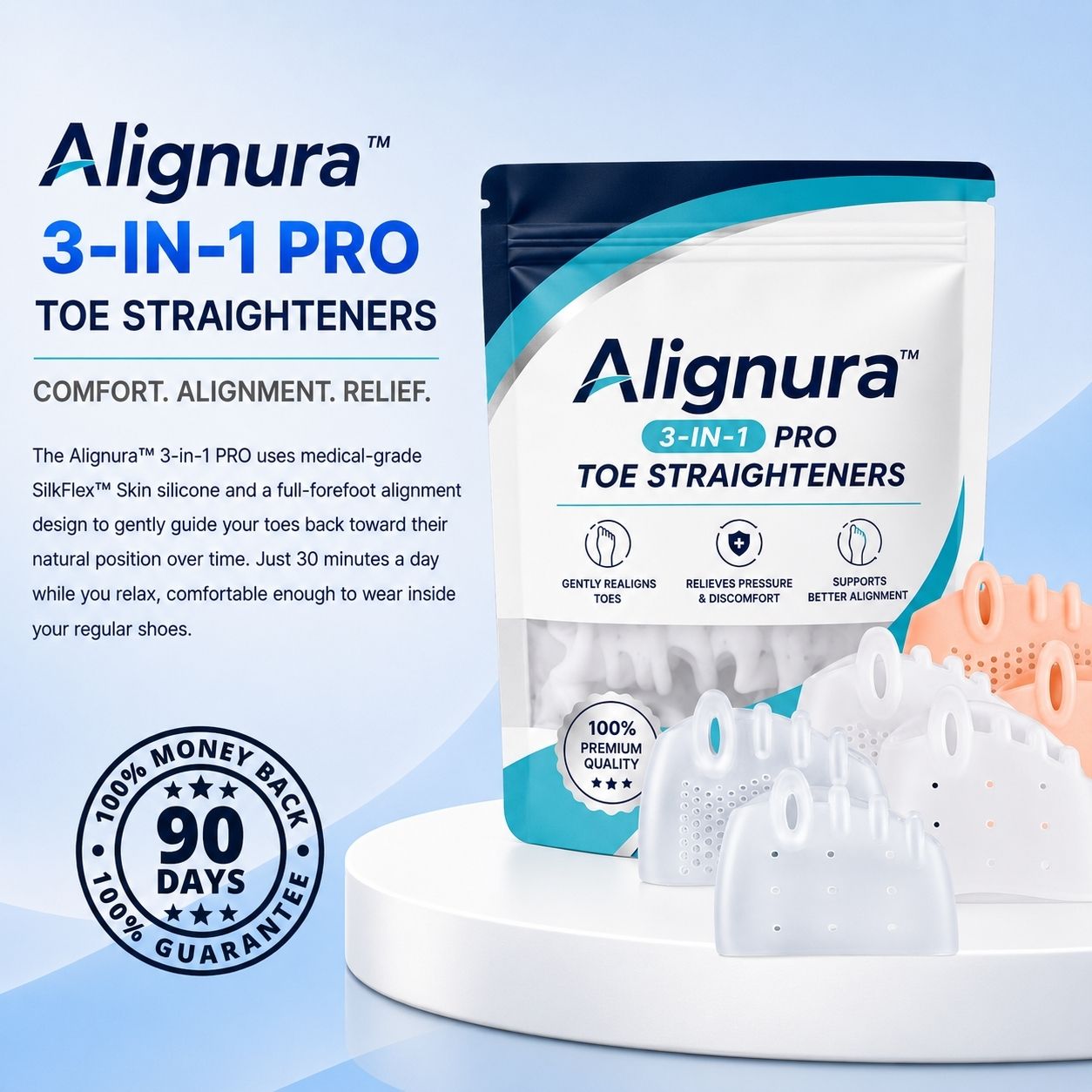 Alignura 3-in-1 PRO toe straightener